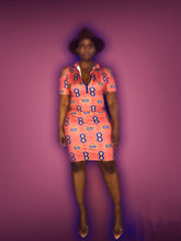 Load image into Gallery viewer, KAHTI ZIP HIGH NECK ANKARA DRESS

